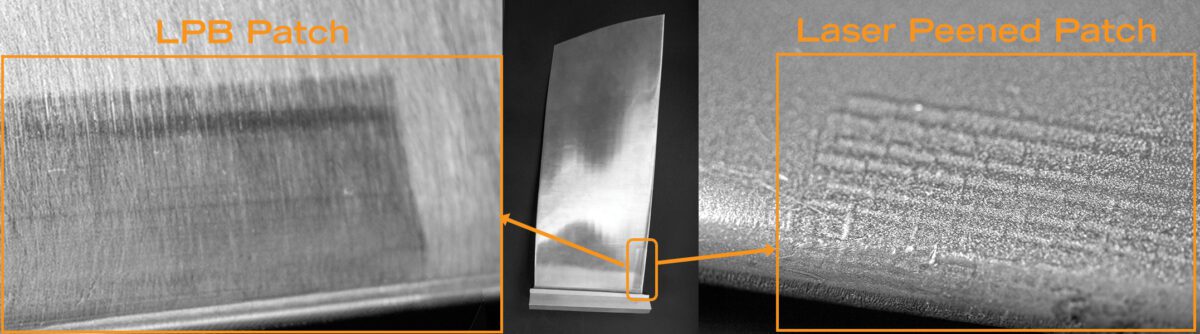 Fatigue life improvement of R0 compressor blades: A comparison of laser peening and low plasticity burnishing